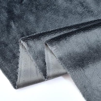 Surf turtle Dark Grey Super Soft Minky Fabric by The Yard, 36"x60" - color: Dark Grey