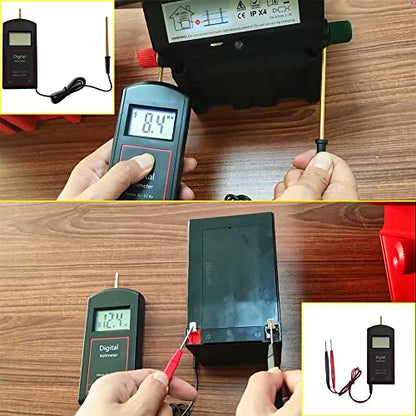 Andmon Electric Fence Tester Battery Testing Digital Electric Fence Voltage Tester Testing Range 250 to19900V LCD Voltage Detector Gardening Tools