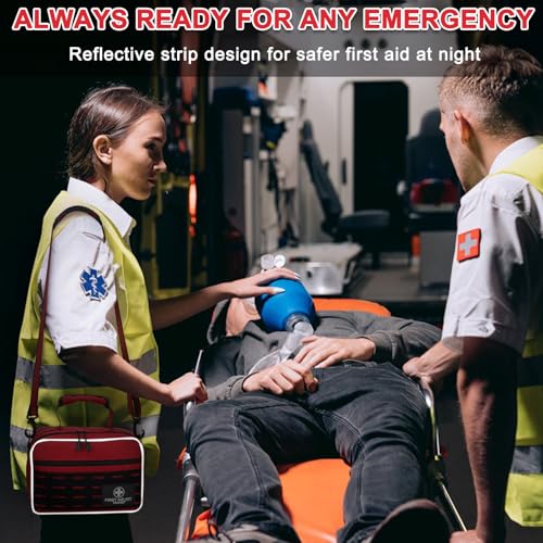 VRIEXSD Premium 450 Piece Large First Aid Kit for Home, Car, Businesses