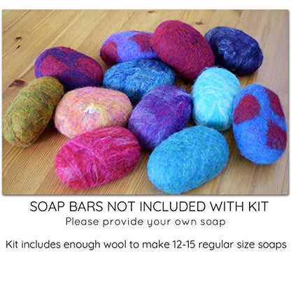 Living Dreams Yarn Soap Felting Starter Kit, Creative Kids Craft - color: Wet Felting Kit - Felted Soap