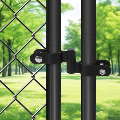 1-3/8'' Chain Link Fence Gate Post Hinge, 2 Pcs Gate Hinges with 1-3/8" Female Hinge(2 pcs), Heavy Duty Fence Gate Frame Hinges - size: 1-3/8" (2 Male + 2 Female)