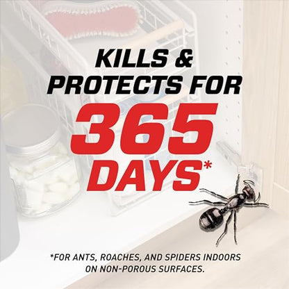 Ortho Home Defense Max Indoor Insect Barrier, 9 fl. oz. with Refill | Kills Ants, Roaches, Spiders, Fleas and Ticks, 360 Sprayer - color: Flairosol + Refill