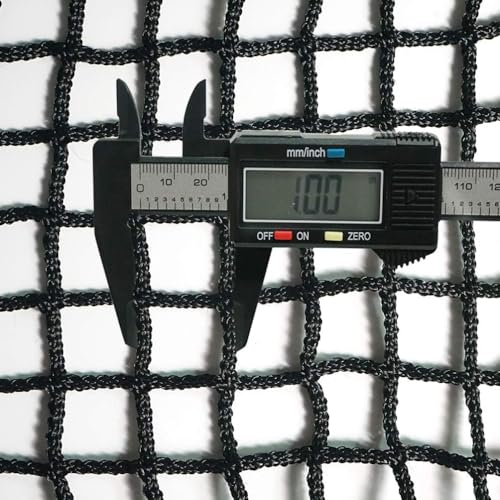 Aoneky 6x6 ft 1-Inch Hole Heavy Duty Hay Net, Small Hole Slow Feed Bale Net for Horses, 3mm Knotless Nylon with 23ft Tie Rope, 2200LB Capacity for Extreme Slow Feeding & Waste Reduction - size: 6x6ft