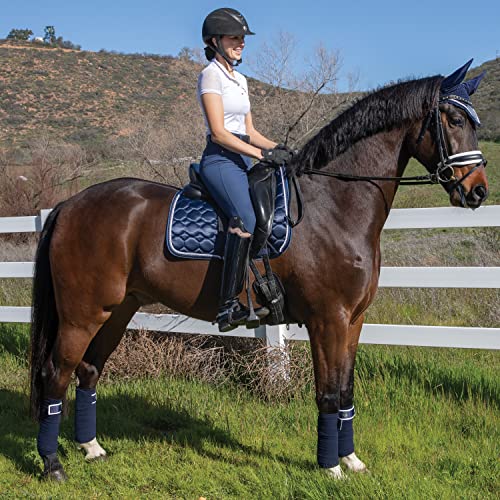 Professional's Choice Satin Polo Wraps (Navy) - color: Navy