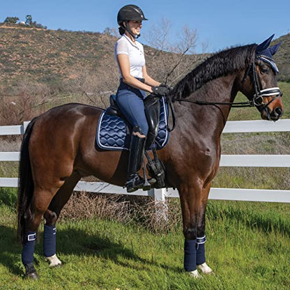 Professional's Choice Satin Polo Wraps (Navy) - color: Navy