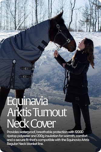 Equinavia Arktis Turnout Neck Cover No Fill | 1200 Denier - Carbon Gray - XL - color: Carbon Gray, size: XL