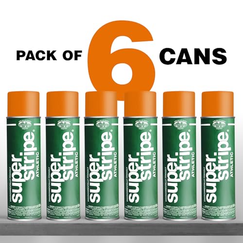 Fox Valley Athletic Field Striping Paint 18 oz Pack of 6, Orange - color: Athletic Hot Orange