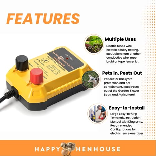 Fence Energizer with Electric Poultry Netting