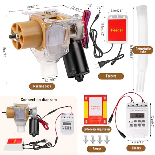 Automatic Chicken Feeder with Timer, Duck Feeder
