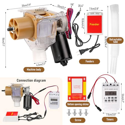 Automatic Chicken Feeder with Timer, Duck Feeder