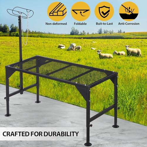 Metal Livestock Stand, Sheep Livestock Stand 50“ x 22.8" - size: 50“ x 22.8"