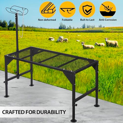 Metal Livestock Stand, Sheep Livestock Stand 50“ x 22.8" - size: 50“ x 22.8"