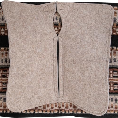 Classic Equine ESP Contour Blanket Top Pad, 3/4-inch, Black-Steel Gray, 34 x 38