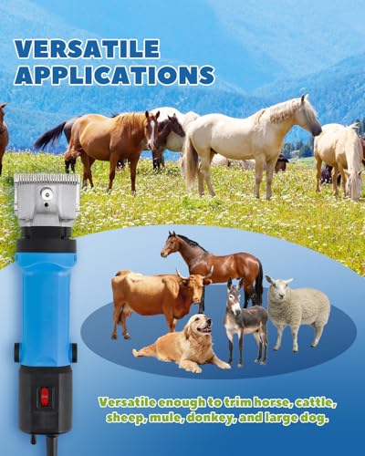 Horse Clippers 690W 28000RPM, with 6 Speed Adjustable