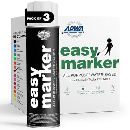 Fox Valley Easy Marker Inverted Spray Paint 16oz Pack of 3, White - color: White