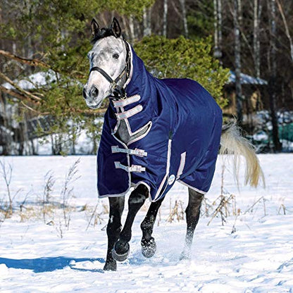 WeatherBeeta ComFiTec Essential Combo Neck Medium, Navy/Silver/Red, 60" - size: 60"