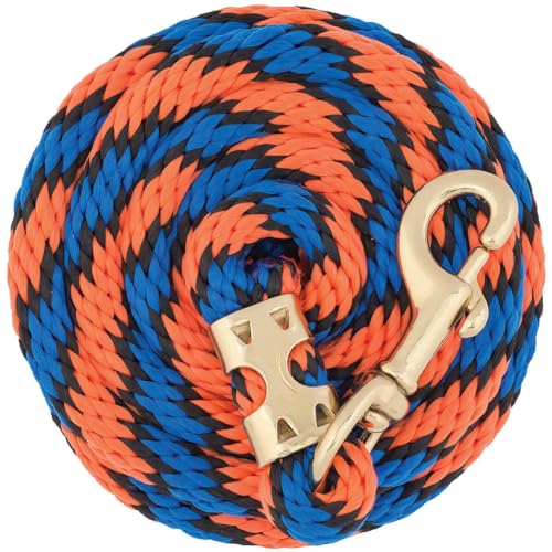 Weaver Equine Value Lead Rope with Brass Plated 225 Snap, Cinnamon