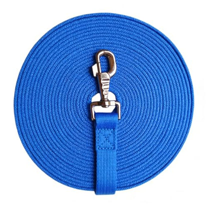 Horse Lunge Line，Horse Training Lunge Line with Alloy Trigger Buckle for Accurate Equestrian Training of 32.8 FT/10 Meters - color: Blue