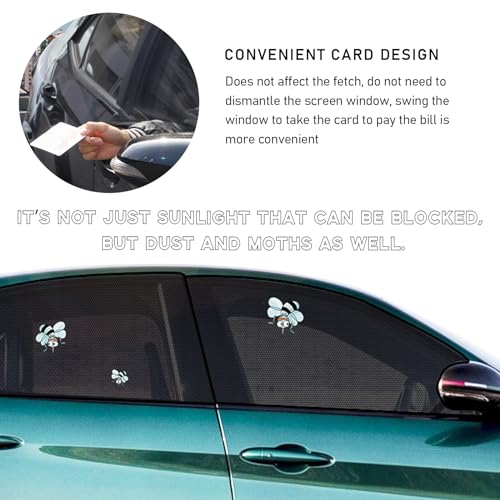 Ohleats 2PCS Car Window Shades, Heat & UV Block Mesh Cover, Car Front - size: Car Front