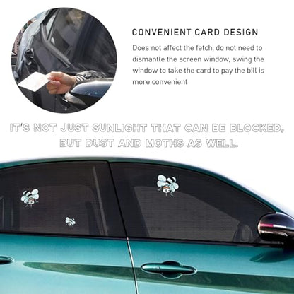 Ohleats 2PCS Car Window Shades, Heat & UV Block Mesh Cover, Car Front - size: Car Front