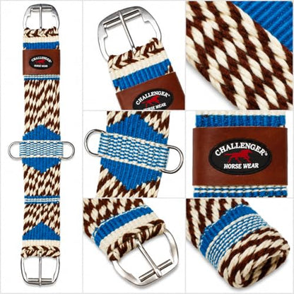 Horse Western 13 Strand Double Weave Two-Tone Mohair Straight Cinch 97RT14 - size: 26"