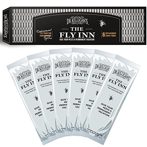 Dr. Killigan's Replacement Traps for The Fly Inn, 6 Sticky Trap Refills