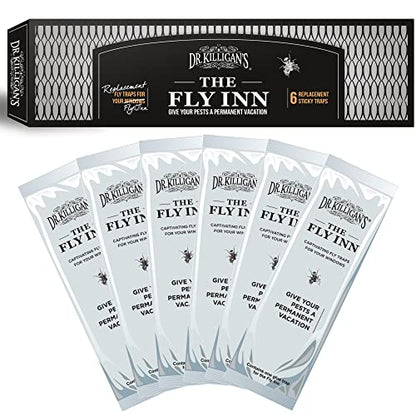 Dr. Killigan's Replacement Traps for The Fly Inn, 6 Sticky Trap Refills