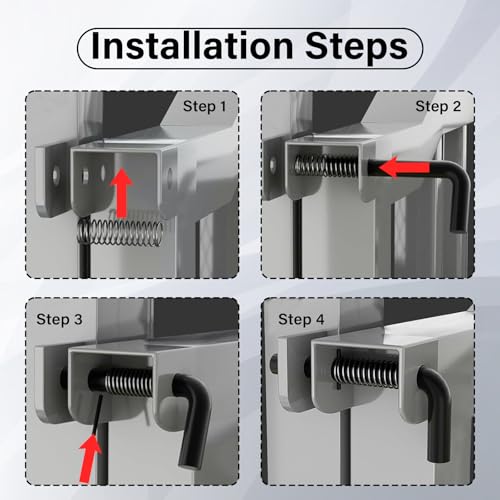 Trailer Gate Pin, Trailer Gate Latch, 819T Trailer Gate Spring Latch Kit for Carry-On Utility Trailers Heavy Duty Trailer Gate Latch Repair Kit