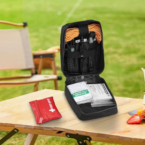 VEVOR Survival First Aid Kit, 250 Pieces, 600D Nylon Trauma First Aid Bag, Survival Gear and Equipment, Emergency Kits, for Men Women Camping, Boat, Earthquake, Hiking, Hunting, and Outdoor Adventure - size: 250 Pieces