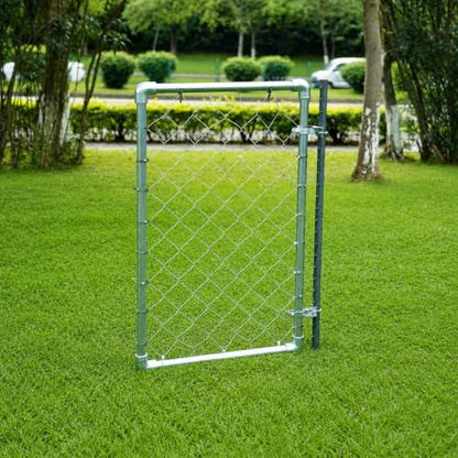 2 Pack T-Post Gate Hinge Kit, Fits T-Post & 1-3/8" Pipe, Heavy-Duty Steel | Dual mount: T-Post + Pipe or Pipe + Pipe. 5/8" pin, 200° swing, powder-coated steel. For farm, chain link, wood fences.