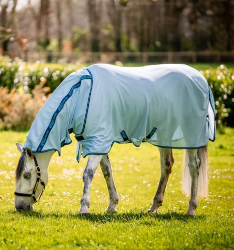Horseware® Amigo® Bug Rug Fly Sheet 0g - Lunar Rock/Navy & Lime, 45 inches - color: Lunar Rock/Navy & Lime, size: 45 inches