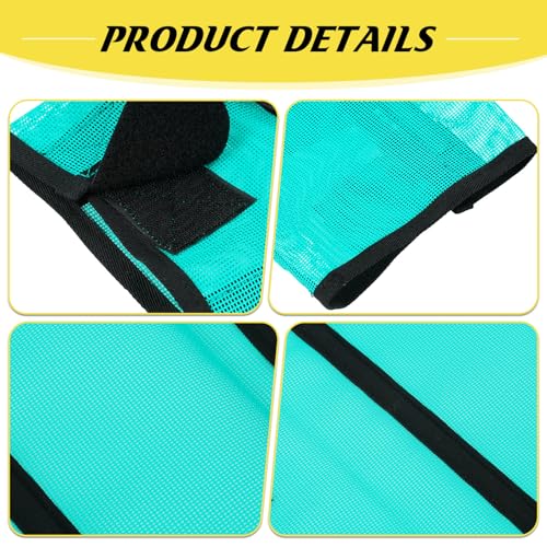 Jexine 8 Pcs Mesh Fly Boots for Horse - color: Green, Yellow