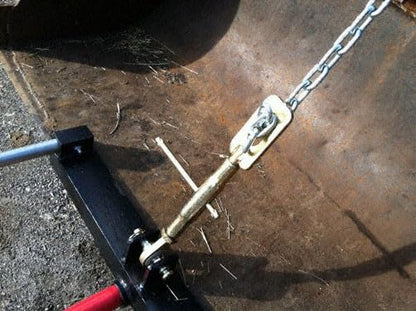 Front Loader Bucket Hay Bale Spear Attachment w/ 43" Bale Spear & Stabilizer Spikes, Rated 3000 LB - size: 1 x 43"