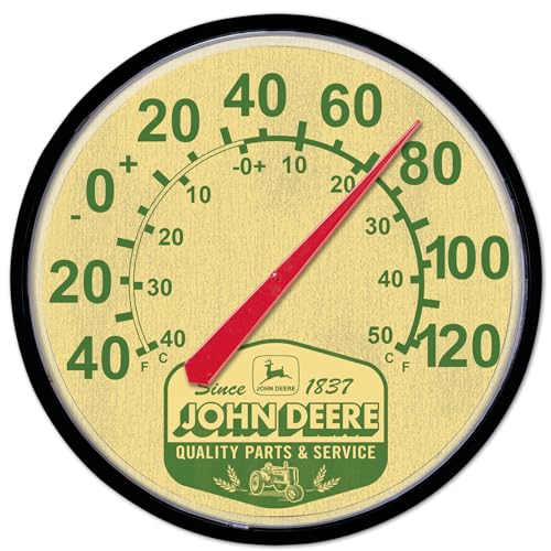 WinCraft Round Thermomether 12.75" John Deere - color: Retro