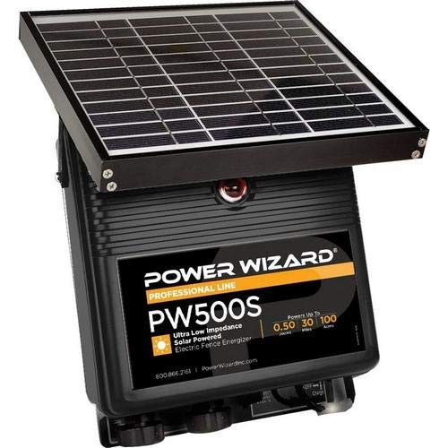 PW500s, 12V Solar Electric Fence Charger 0.5 Joule Output