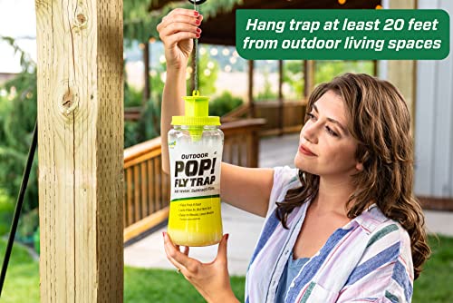 RESCUE! POP! Fly Trap – Large Reusable Fly Trap for Outdoor Use - style: Trap