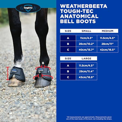 WeatherBeeta Tough-Tec Anatomical Bell Boots, White, Medium - color: White, size: M