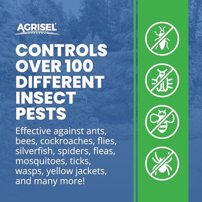 Agrisel Zone Plus Insect & Pest Control, Eco-Friendly, 32 Ounce | Broad Spectrum, for Indoor & Outdoor, Effective Against 100 Pests - size: 32 Fl Oz (Pack of 1)