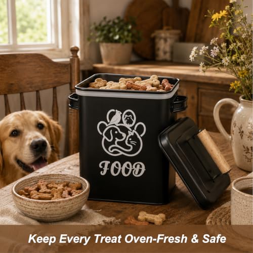 Airtight Dog Treat Container Set of 2 - color: Black