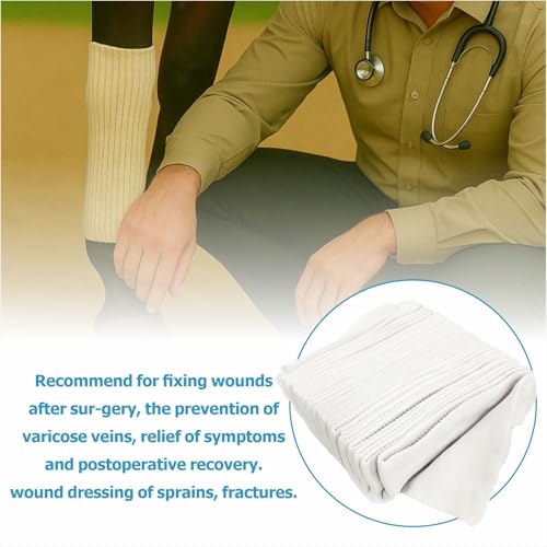 EDWERD Vet Wrap Horse Bandages - Fix Elastic Net Tubular Support Bandage for Neck of Large Dog Animal,Wound Dressing Retainer,6 - size: #6