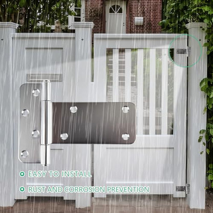 5 in T-Strap Shed Door Hinges,260 Lbs Capacity,6 Pack Heavy Duty Tee Hinge - color: Silver, size: 5 in -6 pcs