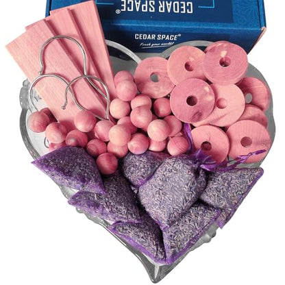 Cedar Space Cedar Blocks for Clothes Storage,80PCS Cedar Chips with Sachets - size: 80 Count (Pack of 1)