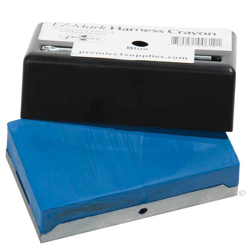 Premier 1 EZ-Mark Harness Crayon for Sheep & Goat Marking – Blue - style: Blue Crayon