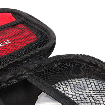 First Aid Hard Case Empty, First Aid Hard Case First Aid EVA Hard Red Medical Bag for Home Health First Emergency Responder Camping Outdoors (Red) - color: Red