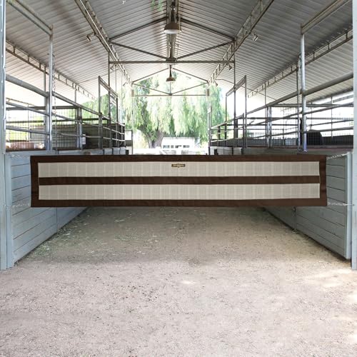 Barn Aisle Guard with Hardware, Chain Sides, Desert Sand - color: 500 - Desert Sand