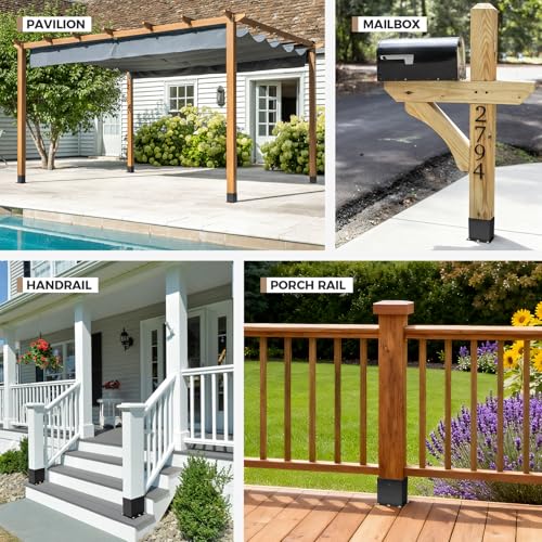 4 x 6 Post Base 4 PCS, (Inner Size 3.6x5.6) Post Brackets