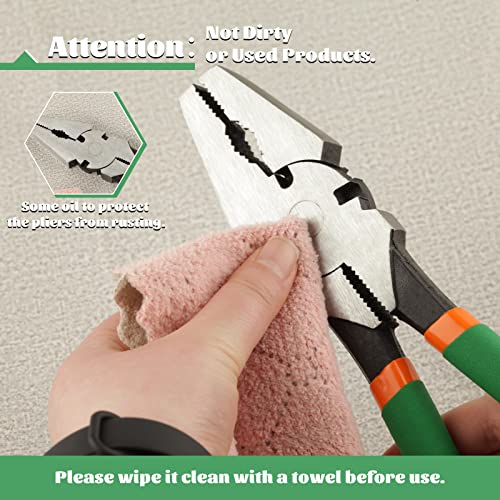 SPEEDWOX 10" Heavy Duty Square Nose Fence Pliers - High-Leverage Multi-purpose Chain Link Fence Tool - Barbed Wire Cutter, Nail Puller - style: 10" Fence Pliers