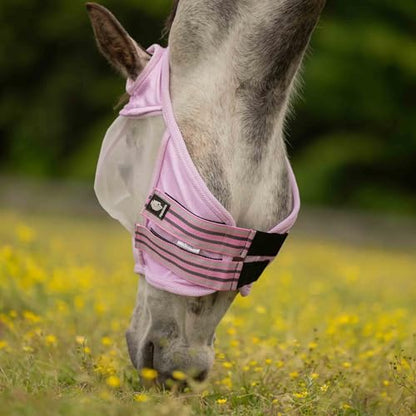 Equinavia Algard Soft Mesh Earless Fly Mask - Sweet Pink - Cob - color: Sweet Pink, size: Cob