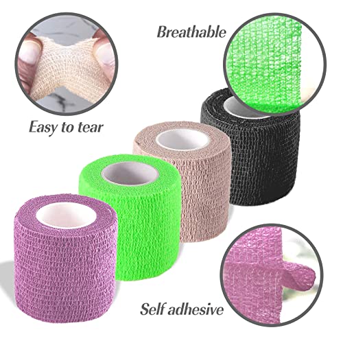 Self Adhesive Bandage Wrap, Self Adhering Bandage, Vet Wrap for Dog Tape - size: 2 Inch