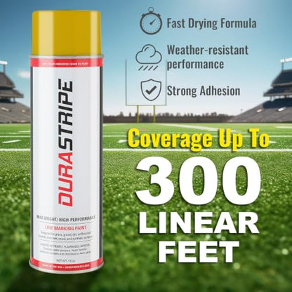 Athletic Field Marking Paint - (CASE) 12/18 Ounce Cans. The Most durable line marking paint available! Several colors to choose from. (Vanderbilt Gold) - color: Vanderbilt Gold